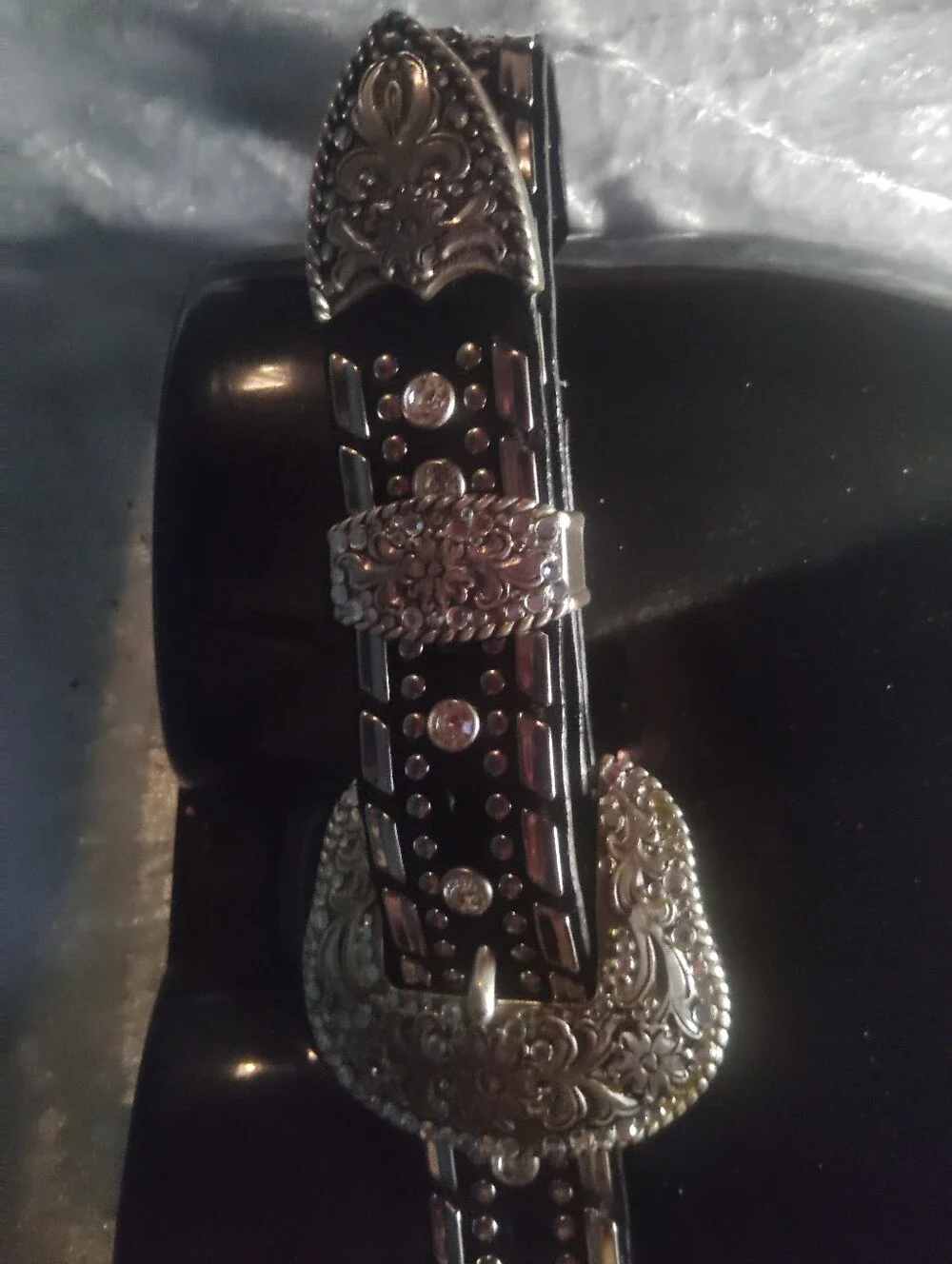 Rhinestone Western Belt- Rodeo 'n Biker Queen Bling- bling! Genuine Nocona